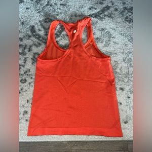 Orange Lululemon Swiftly 2.0 Tank Cropped Version